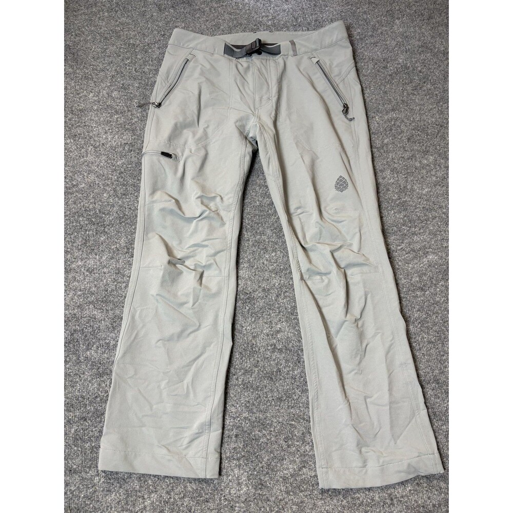 Stio Softshell Pants Mens 33x29 Gray Hiking Adjustable Waist Stretch Casual